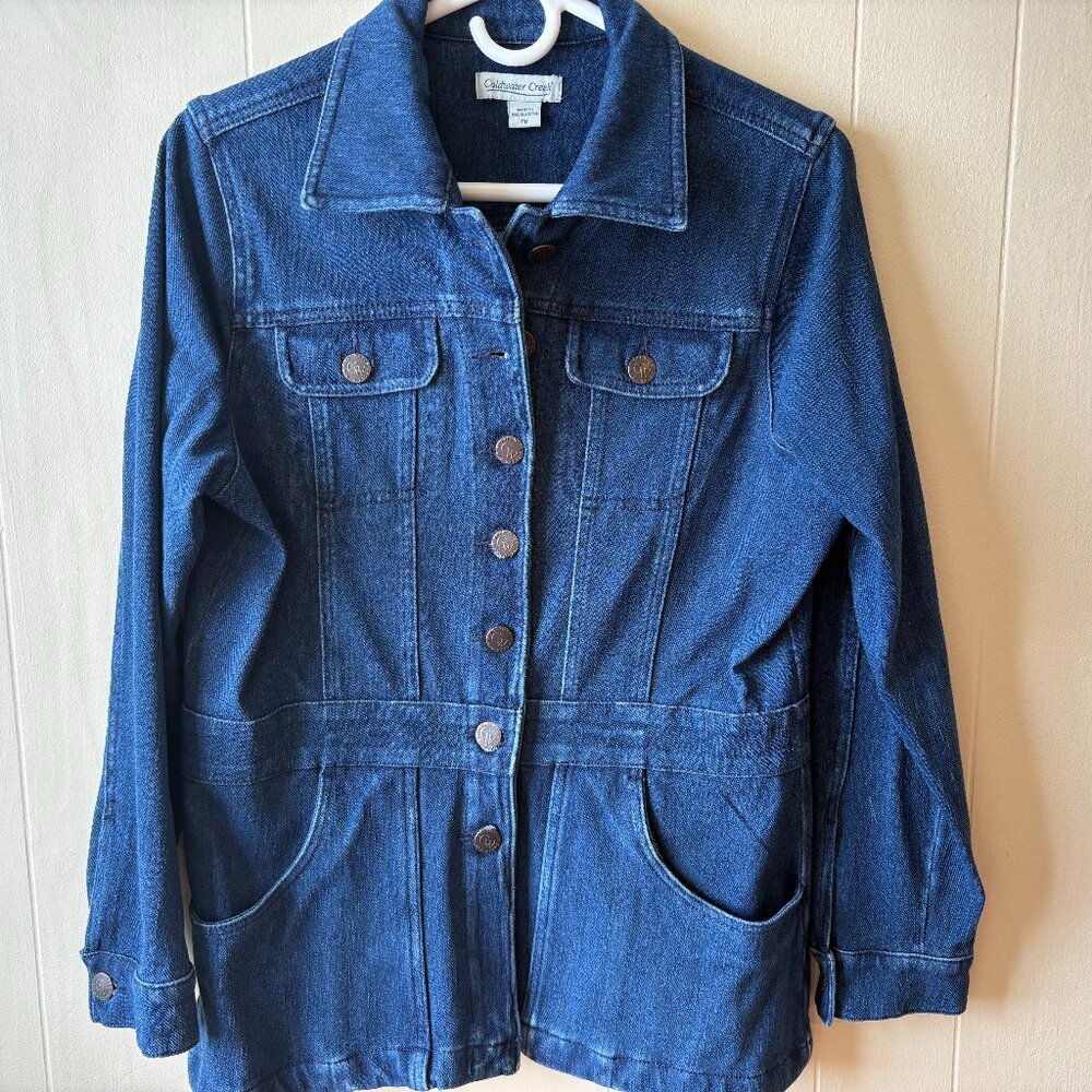 Coldwater Creek Knit Demin Jacket